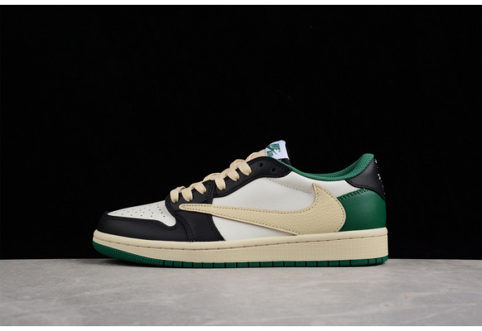 aj1 st travis scott x air jordan 1 retro low green black dm7866-128 - Image 2
