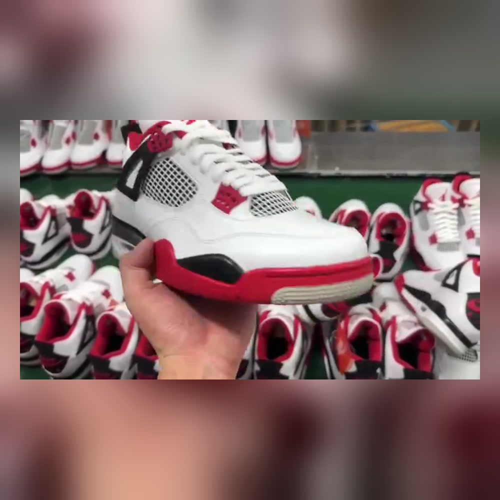 Jordan 4 Fire Red Production