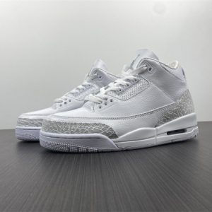 Air Jordan 3 retro pure white 2018 (ps) 429487-111