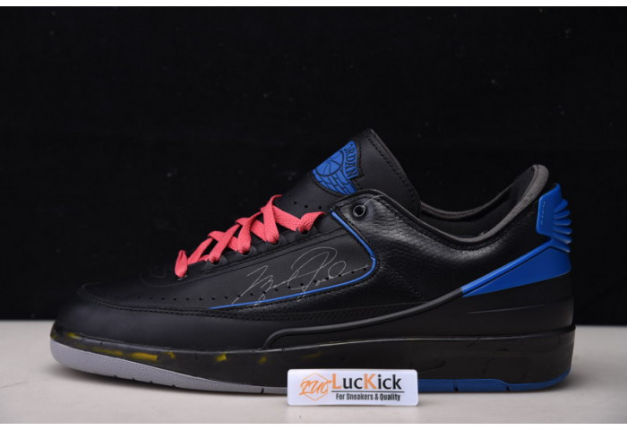Air Jordan 2 Retro Low SP Ow Black Blue DJ4375-004 - Image 2