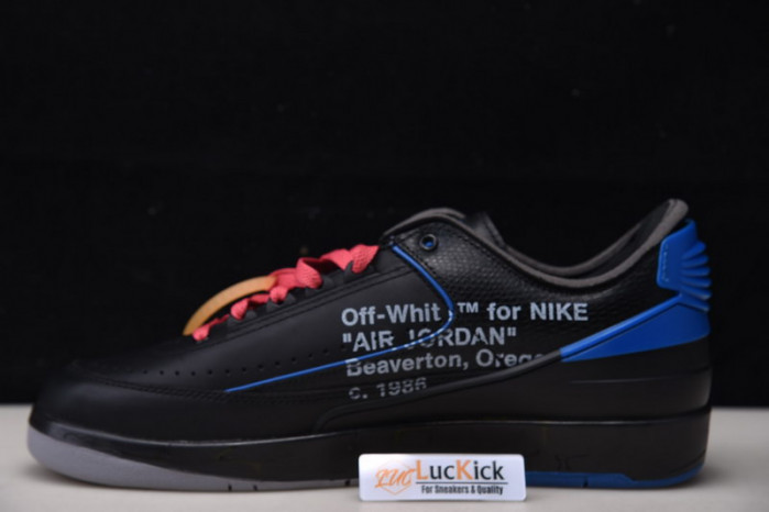Air Jordan 2 Retro Low SP Ow Black Blue DJ4375-004 - Image 3