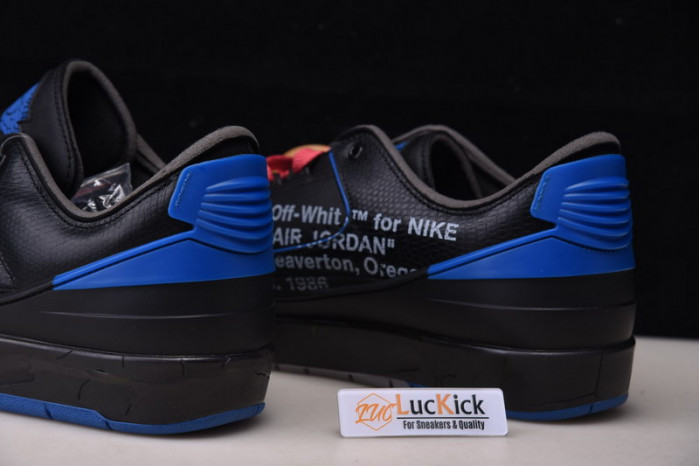 Air Jordan 2 Retro Low SP Ow Black Blue DJ4375-004 - Image 9