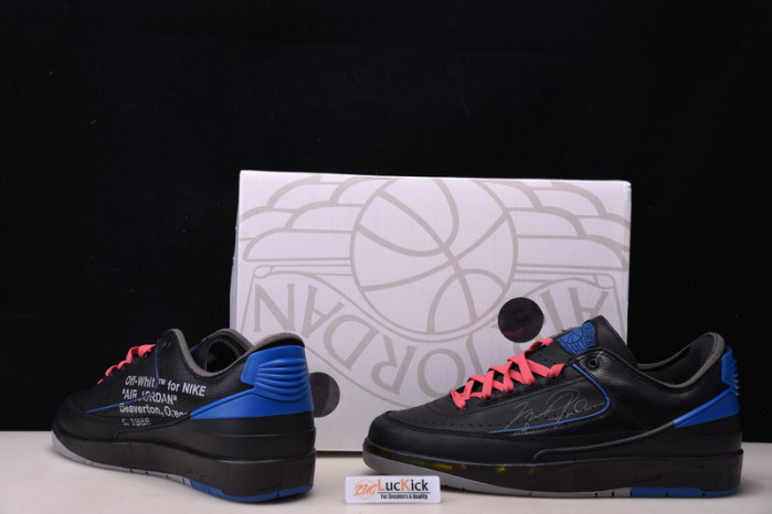 Air Jordan 2 Retro Low SP Ow Black Blue DJ4375-004 - Image 6