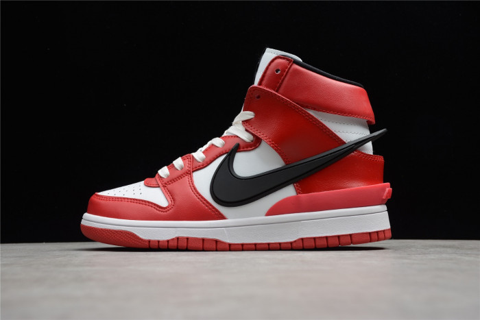 Nike dunk high varsity red black white cu7544-102