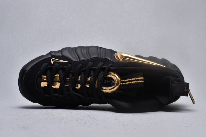 Nike air foamposite pro black metallic gold 624041-009 - Image 4