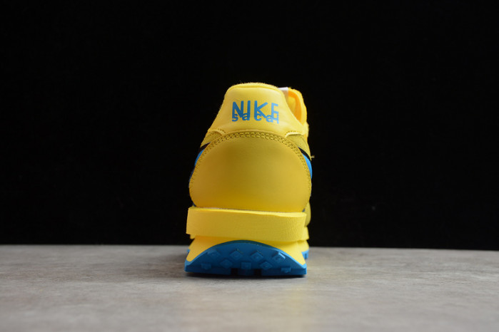 Nike ld waffle x sacai blue yellow unisex running shoes bv5378-8000 - Image 3