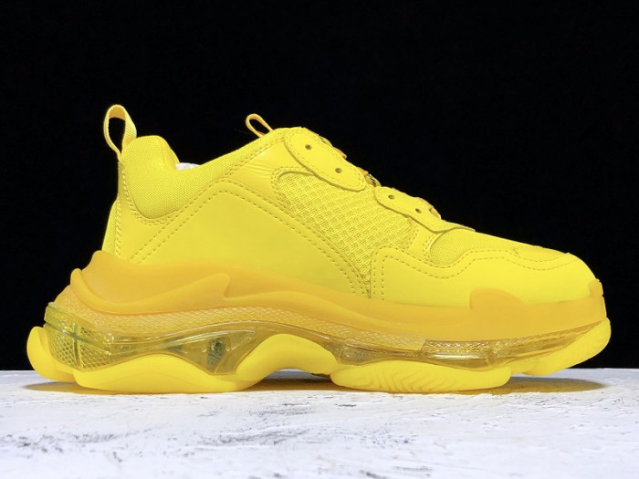 Balenciaga Triple S clear sole yellow 544351 w09o1 6501 - Image 3