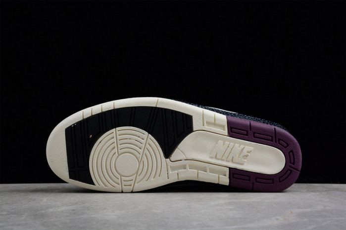 Off-White x Air Jordan 2 Mid SP Grey Burgundy DJ4375-160 - Image 7