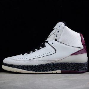 Off-White x Air Jordan 2 Mid SP Grey Burgundy DJ4375-160