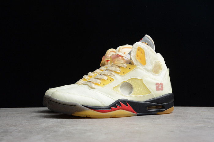 Air Jordan 5 retro ow sail dh8565-100 - Image 4