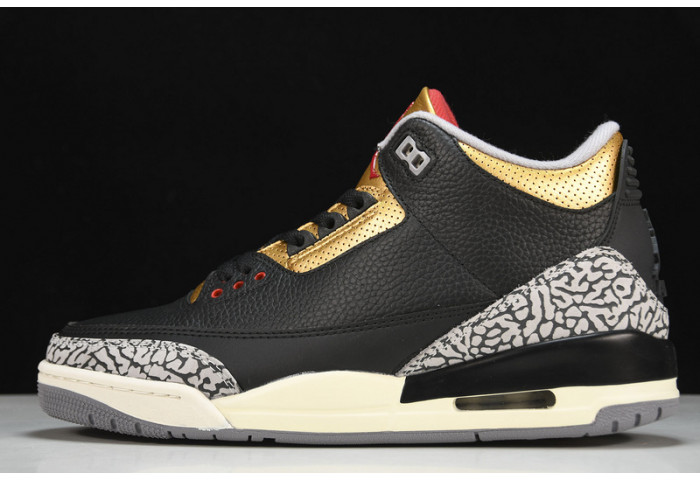 Air Jordan 3 black gold wmns ck9246-067 - Image 2