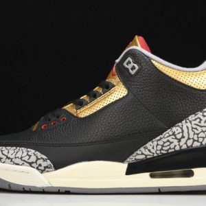 Air Jordan 3 black gold wmns ck9246-067