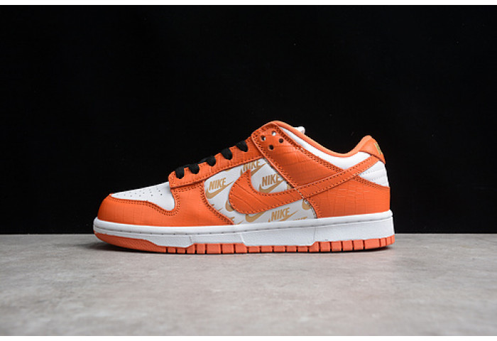 Nike sb dunk low white and orange dh3228-181 - Image 2