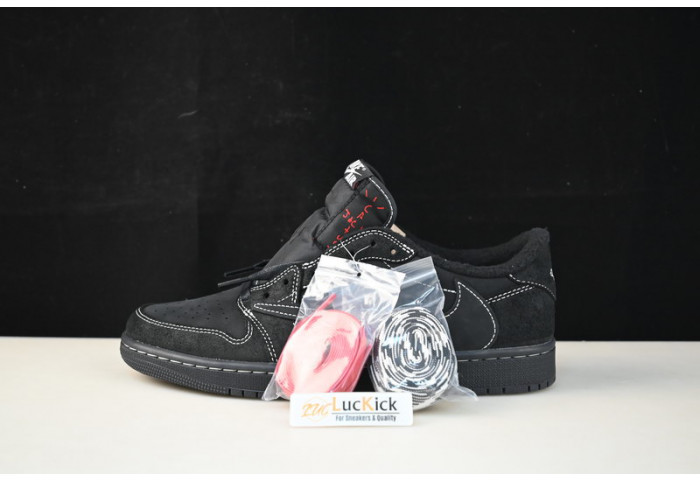 travis scott x air jordan 1 low OG "black/phantom" dm7866-100 - Image 2