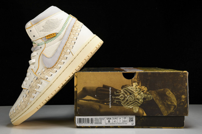 union x air jordan 1 high "woven" fd2565-100 - Image 3