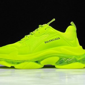 Balenciaga Triple S neon fluo yellow clear sole 541624 w09ol 3809