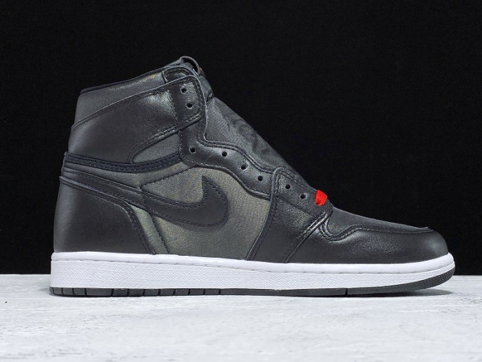 Air Jordan 1 retro high black satin gym red 555088-060 - Image 3