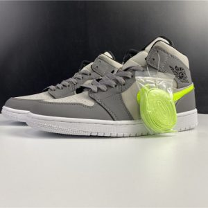 Air Jordan 1 mid gunsmoke volt 554724-072
