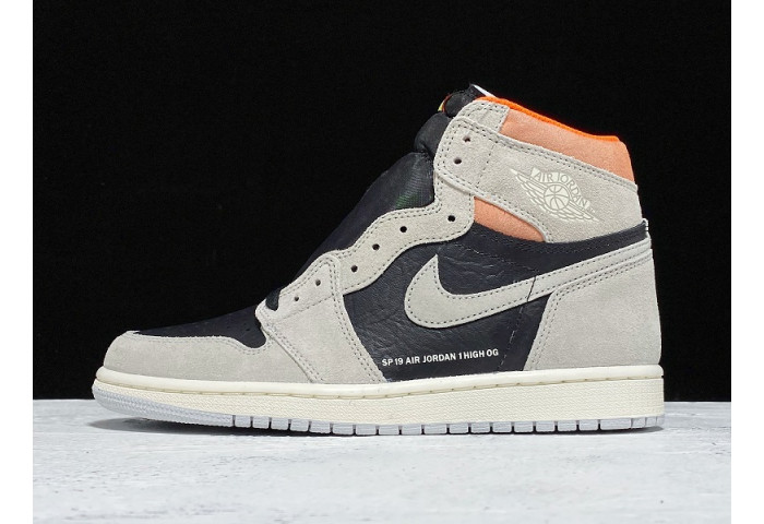 Air Jordan 1 retro high neutral grey hyper crimson 555088-018 - Image 2
