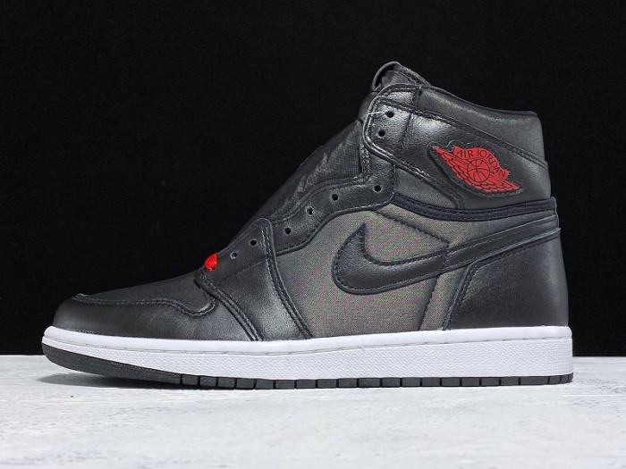 Air Jordan 1 retro high black satin gym red 555088-060