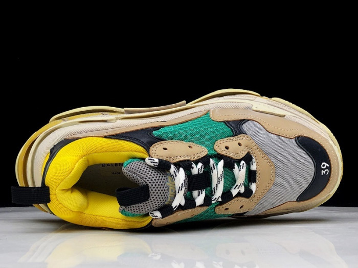 Balenciaga Triple S beige green yellow 483513 w06e3 7070 - Image 4