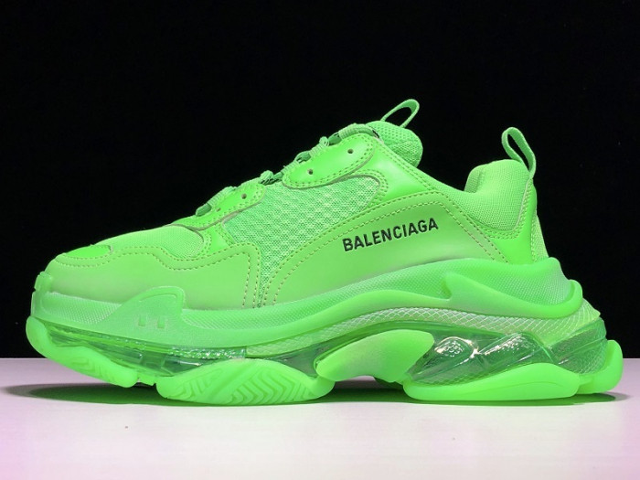 Balenciaga Triple S neon green clear sole 541624 w09ol 3801
