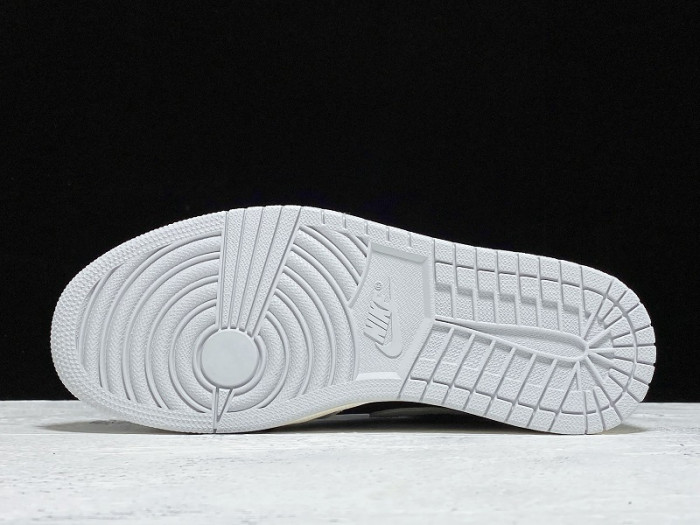 Air Jordan 1 retro high neutral grey hyper crimson 555088-018 - Image 3