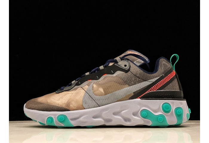 Nike react element 87 black neptune green aq1090-005 - Image 2
