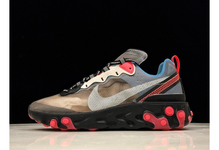 Nike react element 87 blue chill solar red aq1090-006 - Image 2