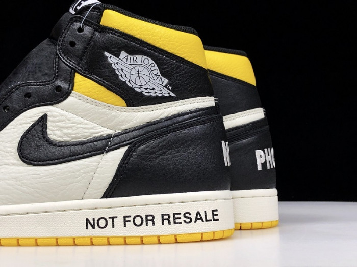 Air Jordan 1 retro high "not for resale" varsity maize 861428-107 - Image 3