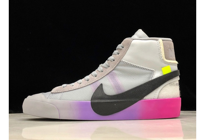 Nike blazer mid ow wolf grey serena "queen" aa3832-002 - Image 2