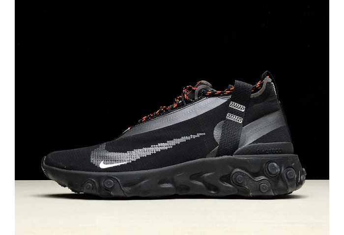 Nike react runner mid wr ispa black at3143-001 - Image 2