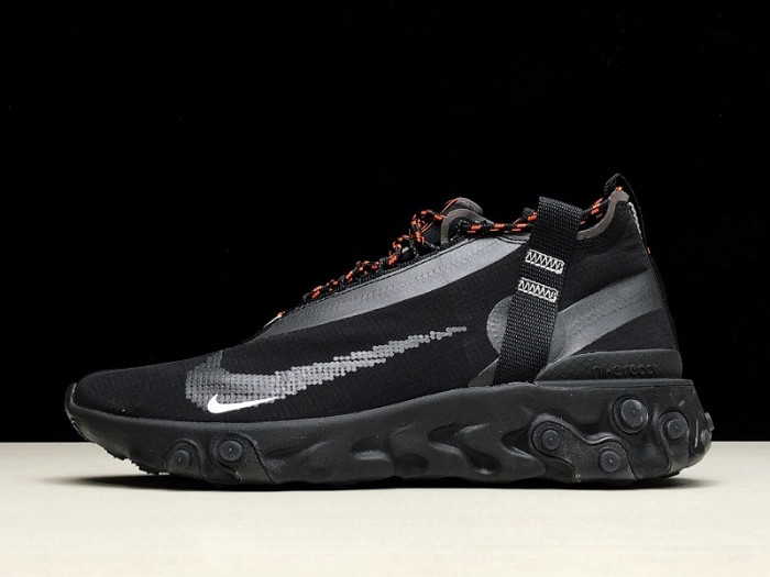 Nike react runner mid wr ispa black at3143-001