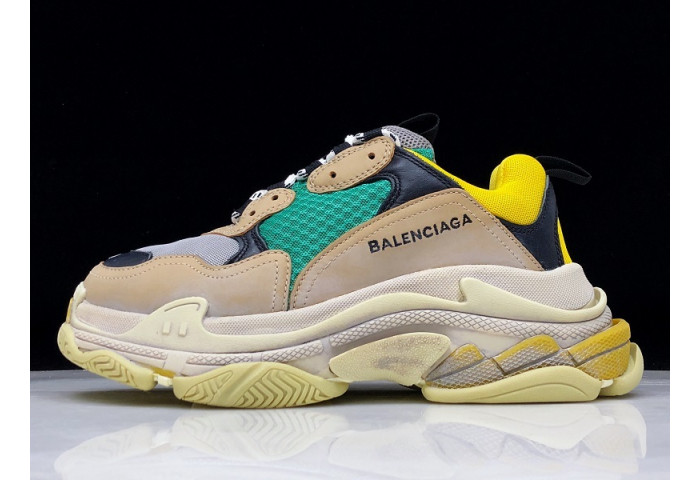 Balenciaga Triple S beige green yellow 483513 w06e3 7070 - Image 2