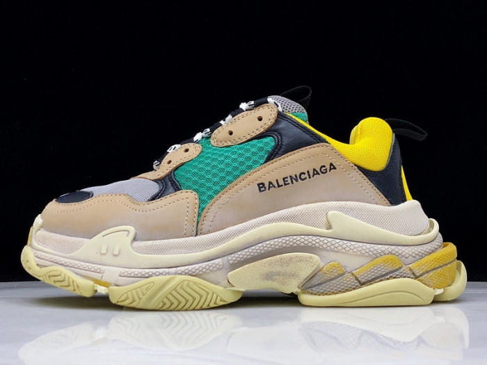 Balenciaga Triple S beige green yellow 483513 w06e3 7070