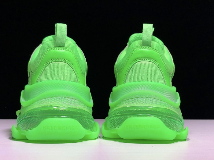 Balenciaga Triple S neon green clear sole 541624 w09ol 3801 - Image 4
