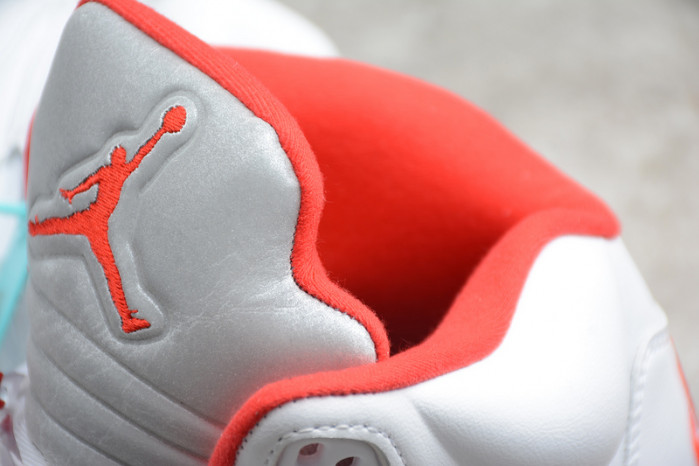 Air Jordan 5 retro fire red silver tongue (2020) da1911-102 - Image 4