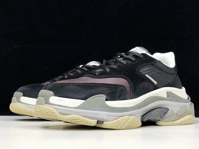 Balenciaga Triple S black burgundy 514008 w09s1 1058 - Image 4