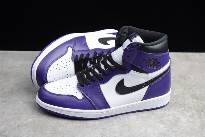 Air Jordan 1 retro high court purple white 555088-500 - Image 4