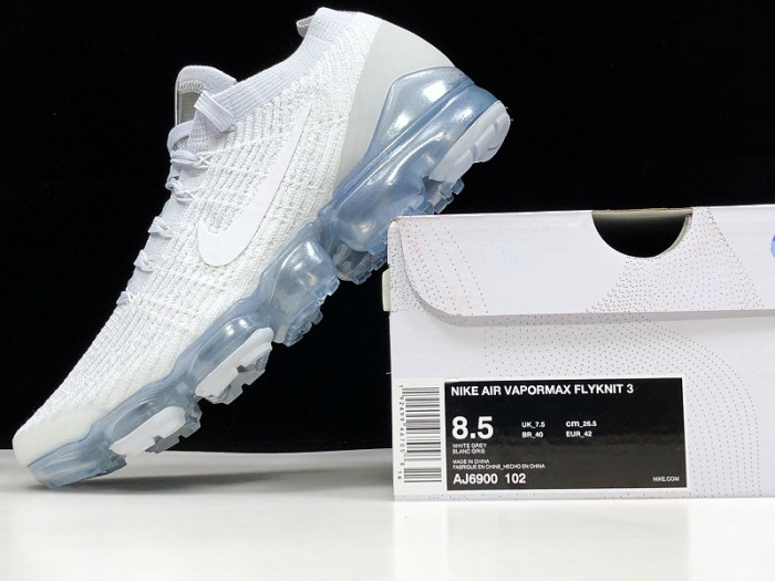 Nike air vapormax flyknit 3 white pure platinum aj6900-102 - Image 4