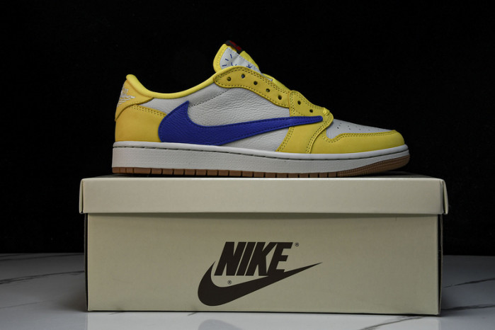 travis scott x air jordan aj 1 low"canary" dz4137-700 - Image 3