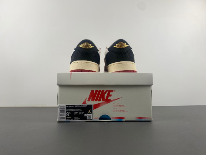 Trophy Room x Air Jordan 1 Low OG "Rookie" Card: "Home" HV6157-100 - Image 3