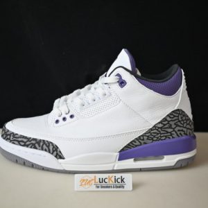 Air Jordan 3 white black dark iris cement grey ct8532-105