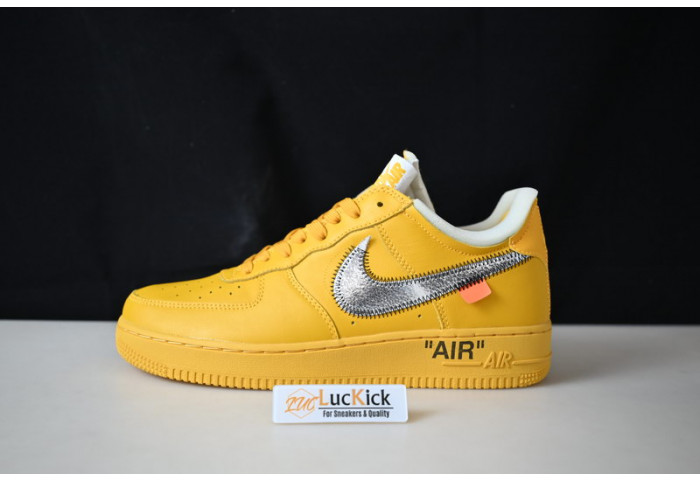 Nike air force 1 low ow university gold metallic silver dd1876-700 - Image 2