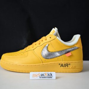 Nike air force 1 low ow university gold metallic silver dd1876-700