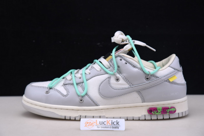 ow x Nike sb dunk low 04 of 50 ow white grey green dm1602-114