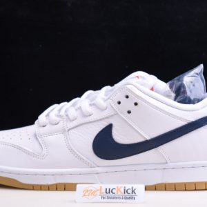 Nike sb dunk low orange label white navy cz2249-100