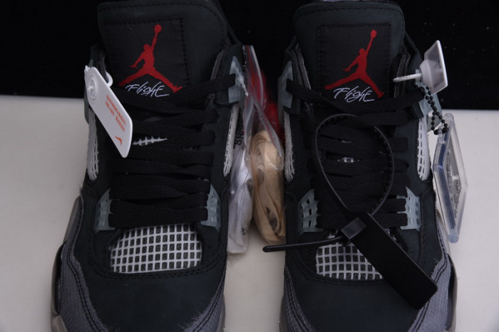 Air Jordan 4 ow x air jordan 4 "bred" cv9388-001 - Image 4