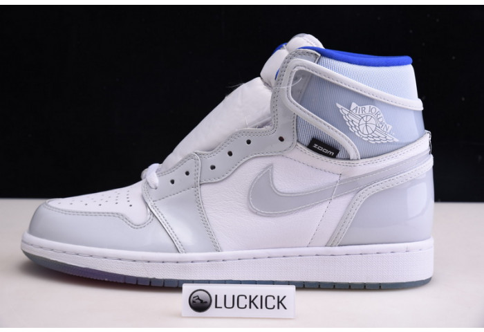 Air Jordan 1 retro high zoom white racer blue ck6637-104 - Image 2