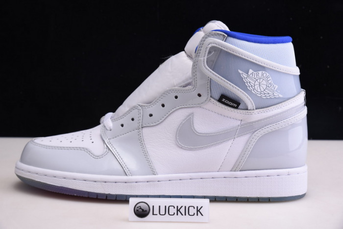Air Jordan 1 retro high zoom white racer blue ck6637-104